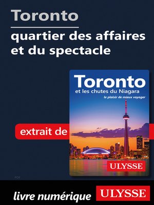 cover image of Toronto--quartier des affaires et du spectacle